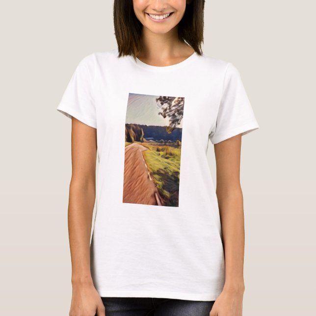 Mountain road view T-Shirt (Front)