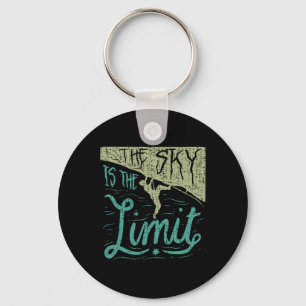 Mountain Rock Climber Climbing  Key Ring