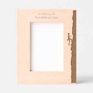 Mountain Rock Climber Memorial Keepsake  Etched Frames