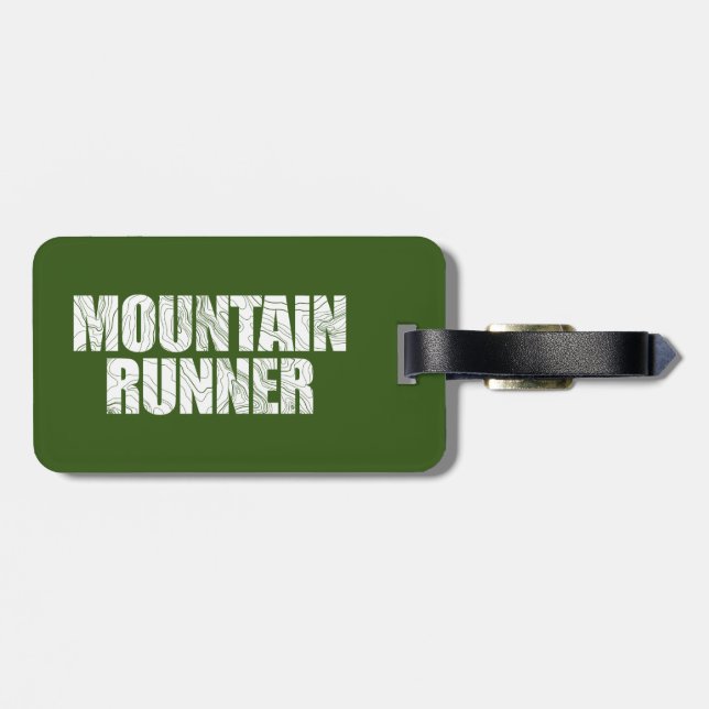 Mountain Runner Luggage Tag (Back Horizontal)