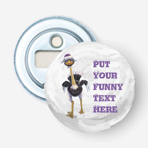 Mountain Running Ostrich Bottle Opener