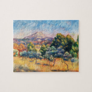 Mountain Sainte-Victoire Paysage by Renoir Jigsaw Puzzle