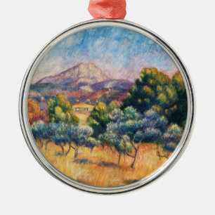 Mountain Sainte-Victoire Paysage by Renoir Metal Tree Decoration