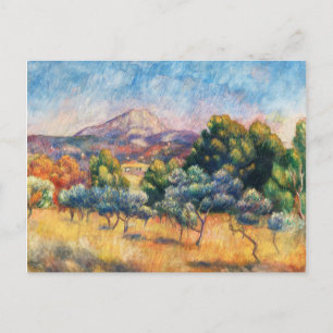Mountain Sainte-Victoire Paysage by Renoir Postcard