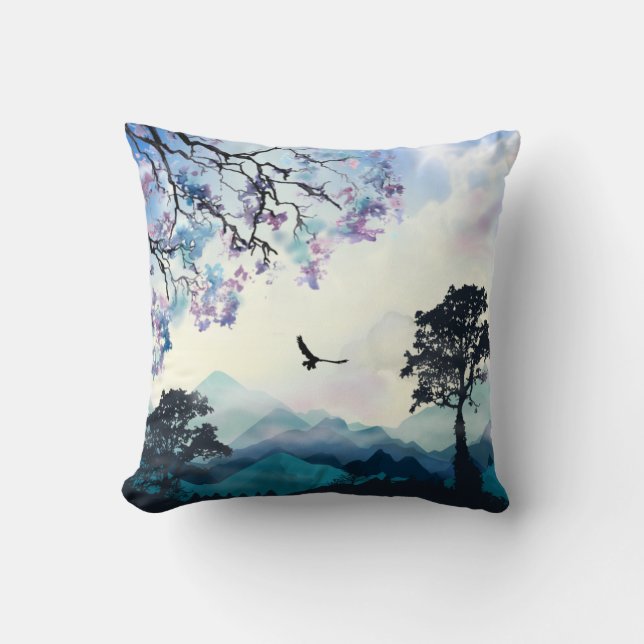 Mountain Scene Cushion (Front)
