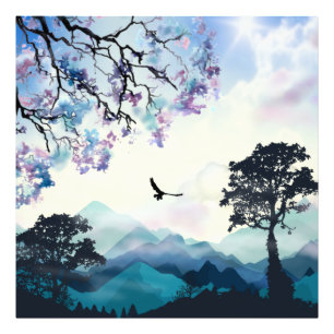 Mountain Scene Photo Print