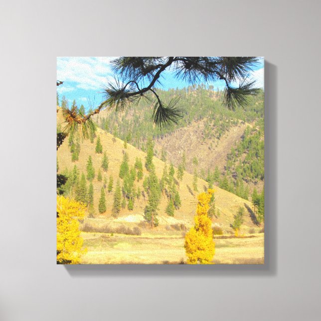 Mountain Scene Wrapped Canvas (Front)