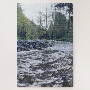 Mountain Scenic Autumn River - Wild Nature Romania Jigsaw Puzzle