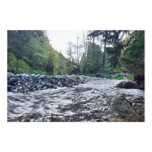 Mountain Scenic Autumn River - Wild Nature Romania Photo Print