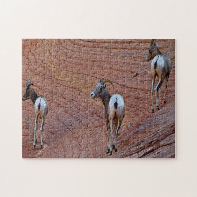 Mountain Sheep Utah. Jigsaw Puzzle (Horizontal)
