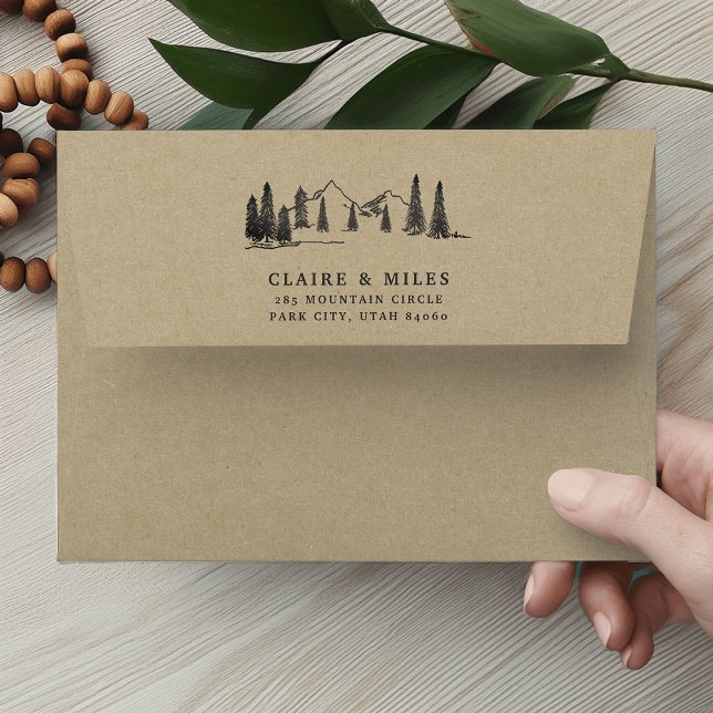 Mountain Sketch Kraft Envelopes (Creator Uploaded)
