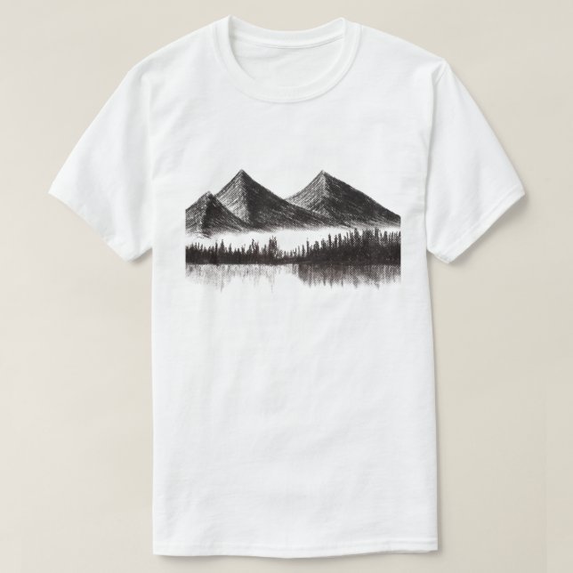 Mountain Sketch T-Shirt (Design Front)
