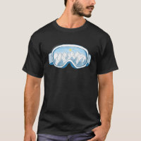 Mountain Ski Goggles Illustration