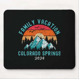 Mountain skiing hiking family vacation 2024 mouse mat