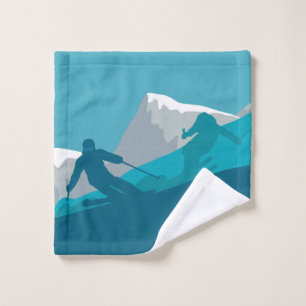  Mountain Skiing  Sport   Wash Cloth