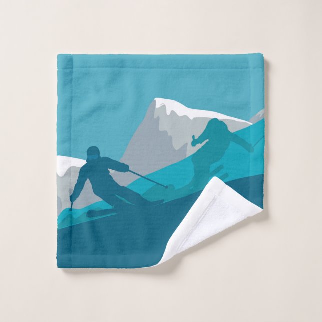  Mountain Skiing  Sport   Wash Cloth (Wash Cloth)