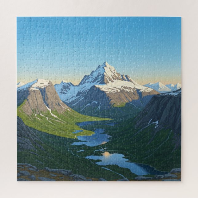 Mountain skyline puzzle (Vertical)