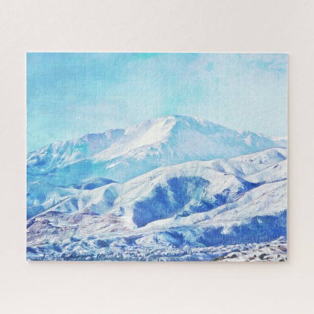 Mountain Snow Colorado Art Puzzle (Horizontal)