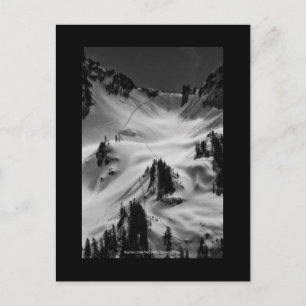 Mountain Snow Trail Postcard