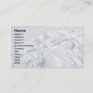 Mountain Snow Trails Business Card