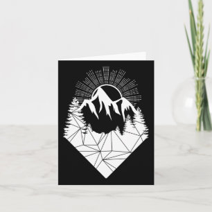 Mountain Snowboarding Skiing Sports Card