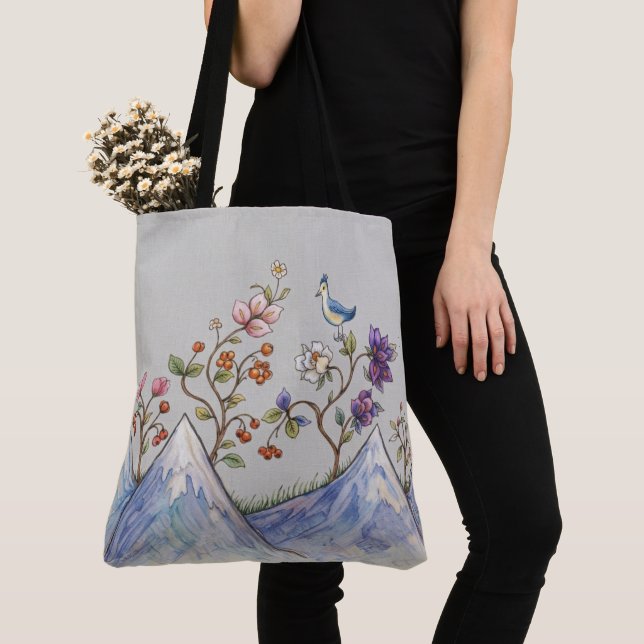 Mountain Solitude Tote Bag (Close Up)
