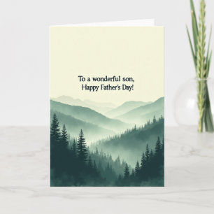 Mountain Son Fathers Day Card
