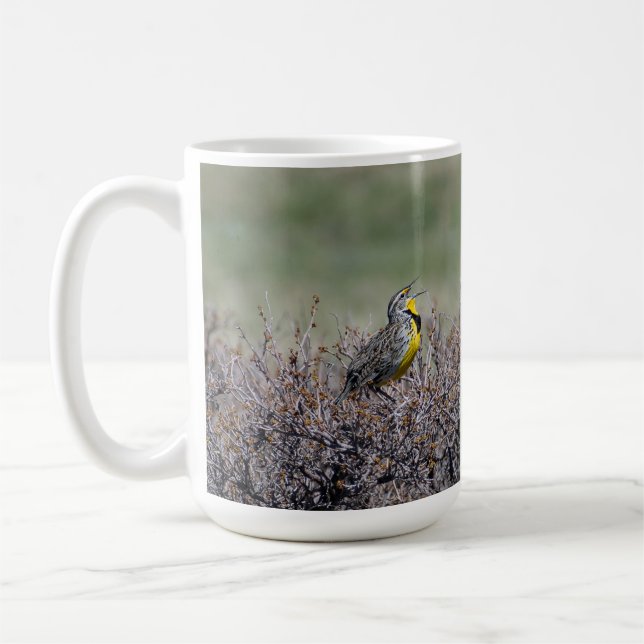 Mountain Song Western Meadowlark Mug (Left)