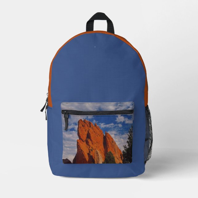 mountain spirit  printed backpack (Front)