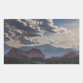 mountain spirit rectangular sticker