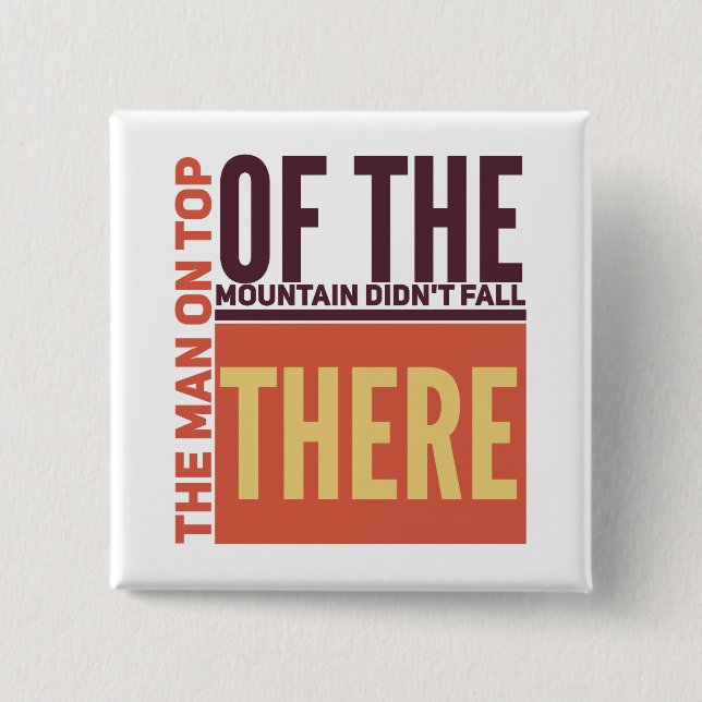 Mountain -  Square Button (Front)