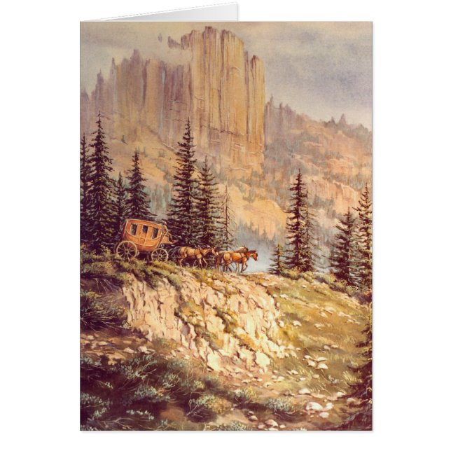 MOUNTAIN STAGECOACH by SHARON SHARPE (Front)