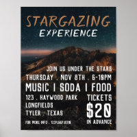 Mountain Stargazer, Planetarium Event Advertising