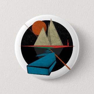 Mountain & Stars 6 Cm Round Badge