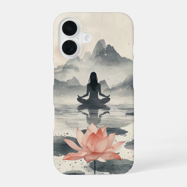 Mountain Stillness iPhone 16 Case (Back)