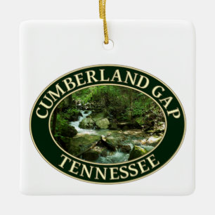 Mountain Stream at Cumberland Gap, Tennessee Ceramic Ornament
