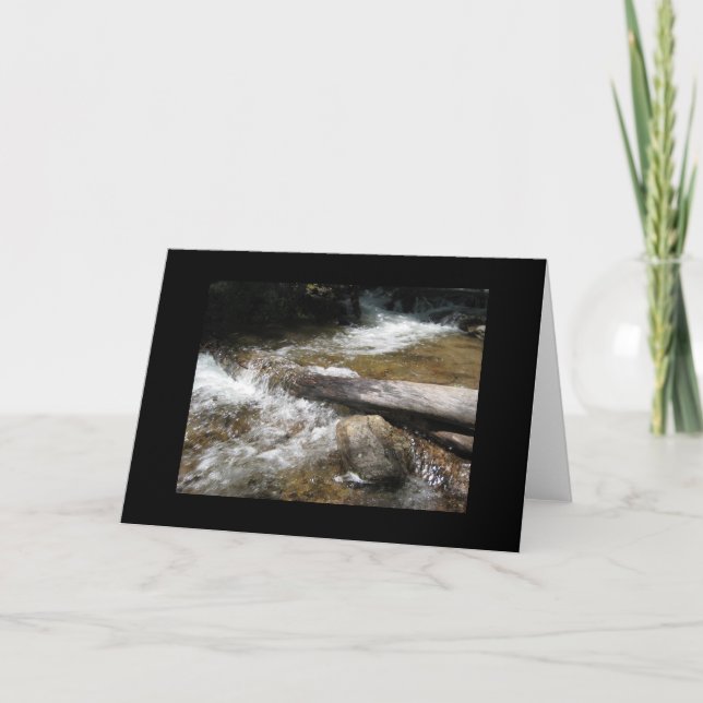 Mountain Stream Greeting Card (Front)