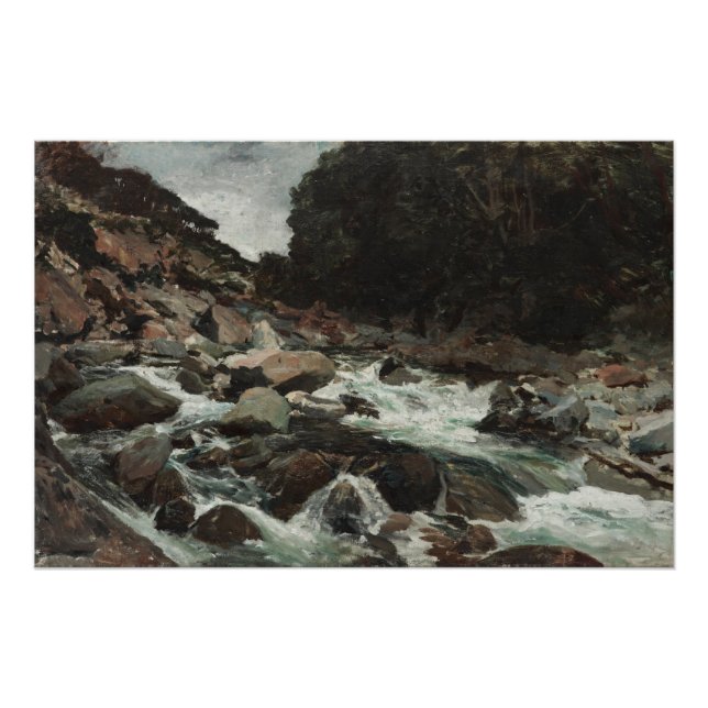 Mountain Stream, Otira Gorge (1893) Poster (Front)