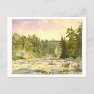Mountain Stream Painting Postcard