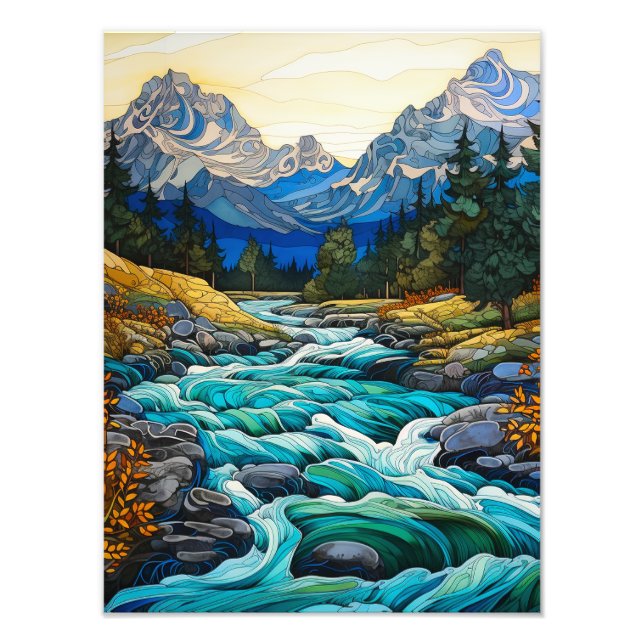 Mountain Stream Photo Print (Front)