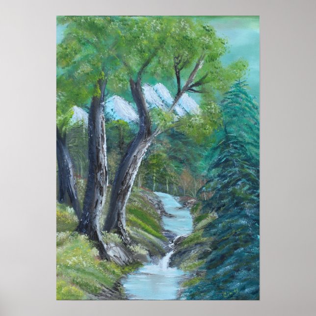 Mountain Stream Poster (Front)