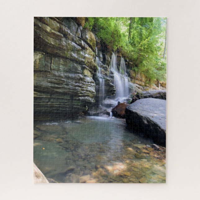 Mountain Stream Swimming Hole - 16x20 inch Jigsaw Puzzle (Vertical)