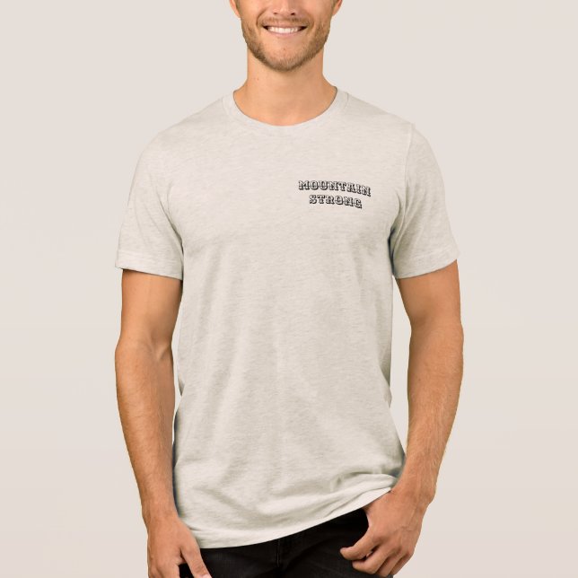Mountain Strong Dolly Design Tri-Blend Shirt (Front)