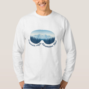 Mountain Style, Adventurous Mind: Ski Goggle T-Shirt