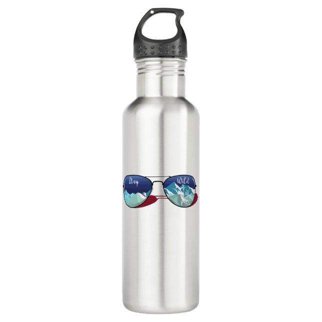 Mountain sun glasses 710 ml water bottle (Front)
