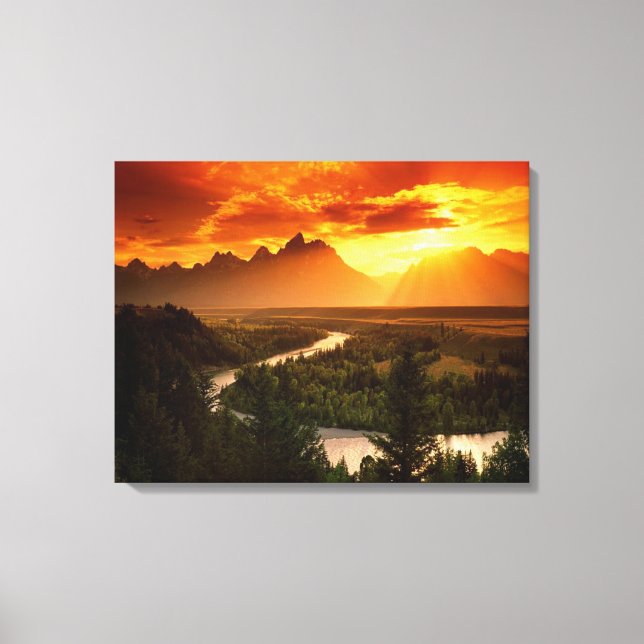 Mountain Sunrise Canvas Print (Front)