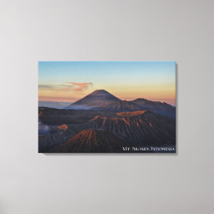 Mountain Sunrise Dawn Landscape Photo Indonesia Canvas Print