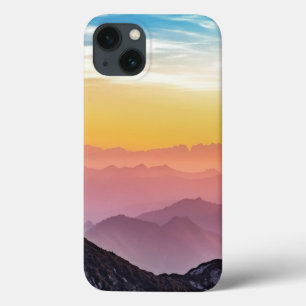 Mountain Sunrise Peaceful Colourful Inspirational iPhone 13 Case