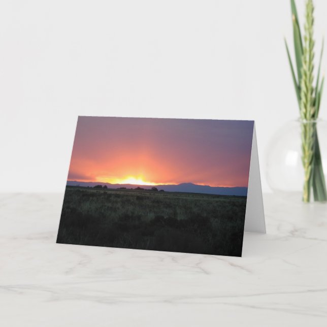 Mountain Sunset 3 card (Front)