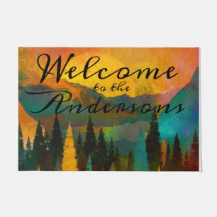 Mountain Sunset Doormat